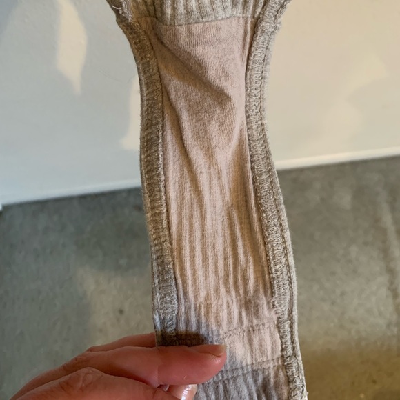 Madewell Ribbed Gray Bodysuit - Picture 6 of 6